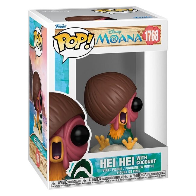Moana POP! & Buddy Vinylfigur Hei Hei mit Kokosnuss 9 cm