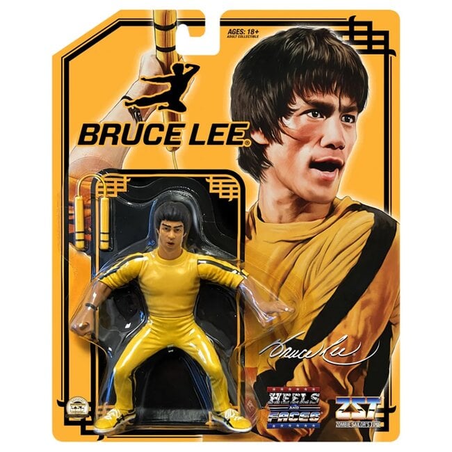Bruce Lee Zombie Sailor's Toys Actionfigur im gelben Trainingsanzug, 11 cm