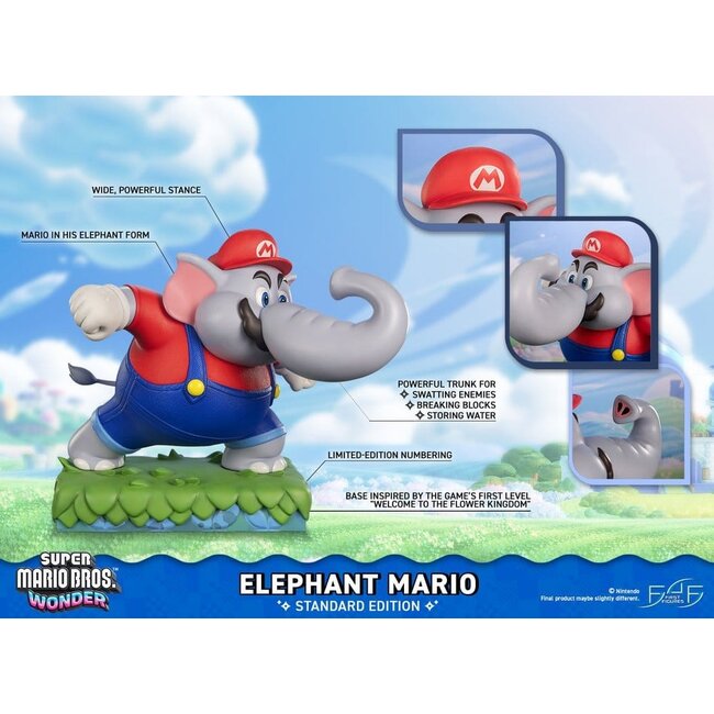Super Mario Bros. Wonder Resin Statue Elephant Mario Standard Edition 43 cm