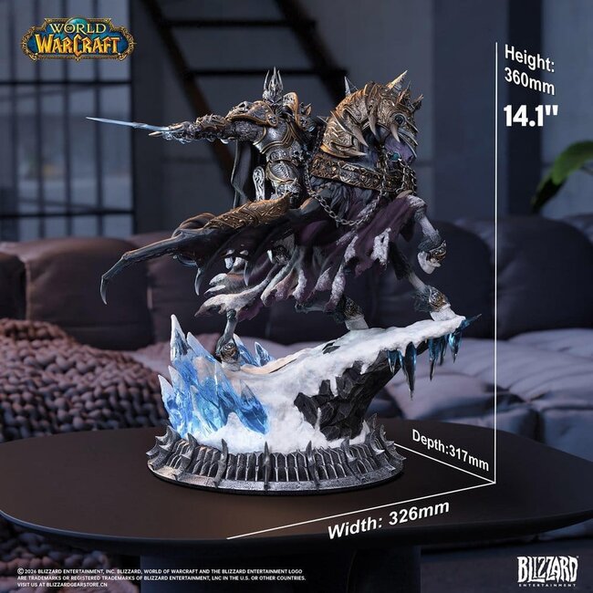 Warcraft-Statue: Der Lichkönig & Unbesiegbarer, 36 cm