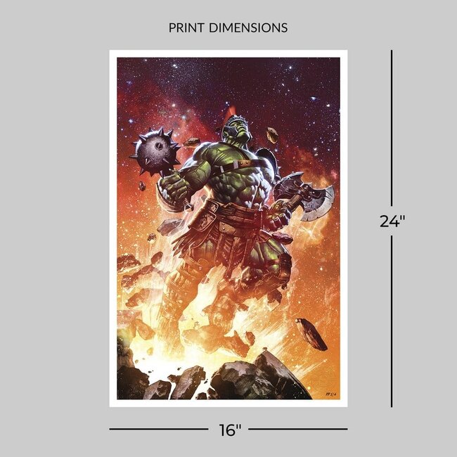 Marvel Fine Art Print Planet Hulk: Worldbreaker 41 x 61 cm - unframed