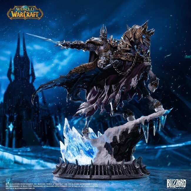 Warcraft-Statue: Der Lichkönig & Unbesiegbarer, 36 cm