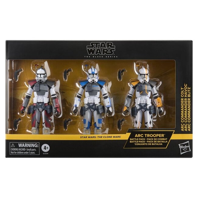 Star Wars: The Clone Wars Black Series Action Figure 3-Pack ARC Trooper Havoc, Colt & Blitz 15 cm