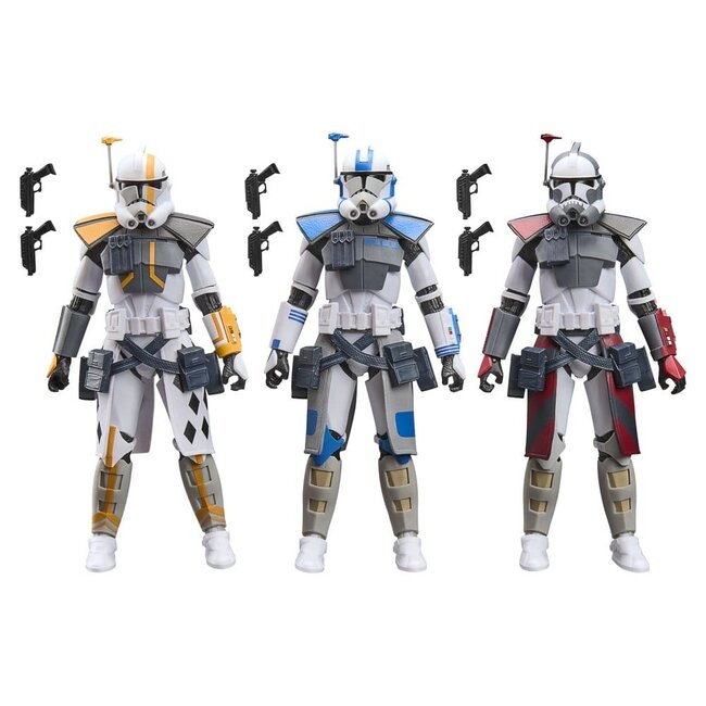 Star Wars: The Clone Wars Black Series Actionfiguren-3er-Pack ARC Trooper Havoc, Colt & Blitz 15 cm