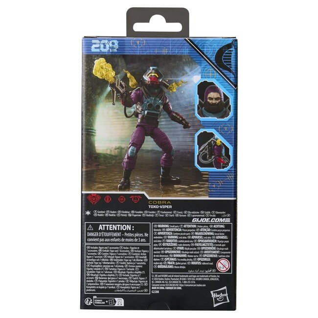 GI Joe Classified Series actiefiguur #209 Toxo-Viper 15 cm