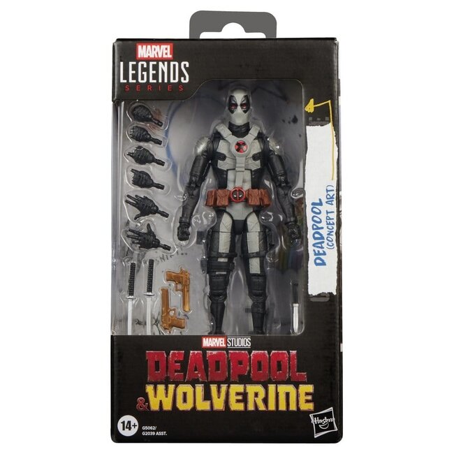 Deadpool & Wolverine Marvel Legends Actionfigur Deadpool (Konzeptzeichnung) 15 cm