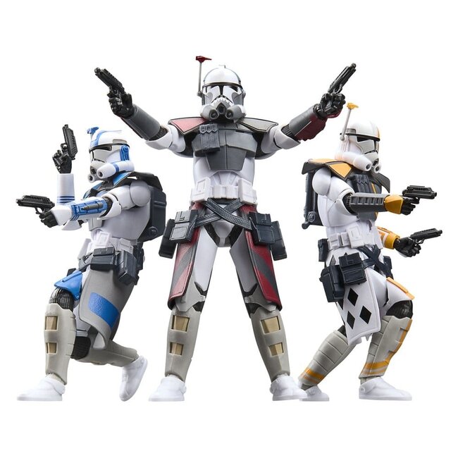 Star Wars: The Clone Wars Black Series Action Figure 3-Pack ARC Trooper Havoc, Colt & Blitz 15 cm