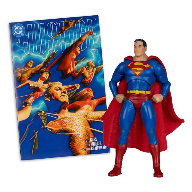 DC Direct Page Punchers Actionfigur Superman (Justice #1) (Rote Platin-Edition) 19 cm