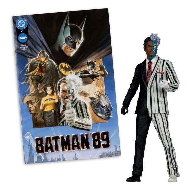 DC Direct Page Punchers Action Figure Two-Face (Batman 89) (Red Platinum Edition) 19 cm