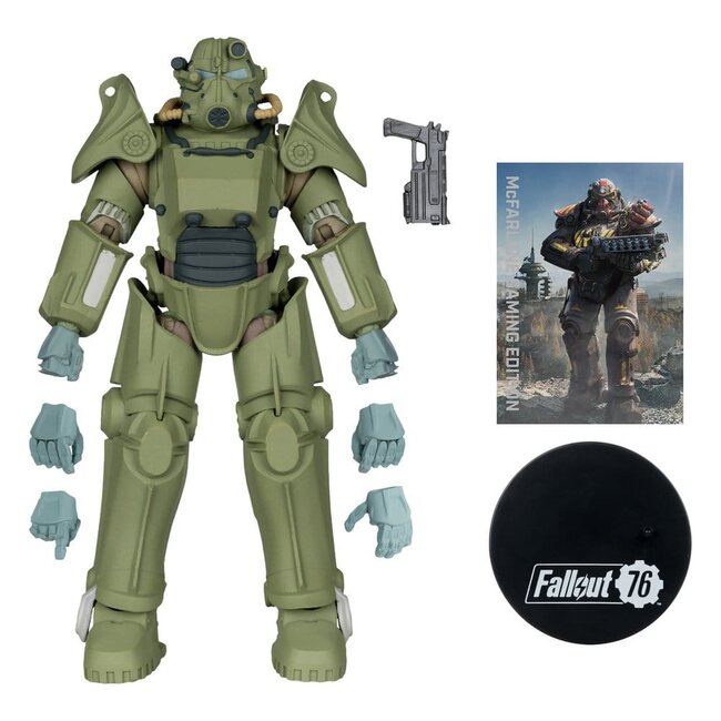 Fallout 76 Gaming Edition Actionfigur T-45 Militärrüstung (Rote Platin-Edition) 20 cm