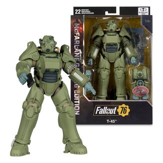 McFarlane Toys Fallout 76 Gaming Edition Action Figure T-45 Military Armor (Red Platinum Edition) 20 cm