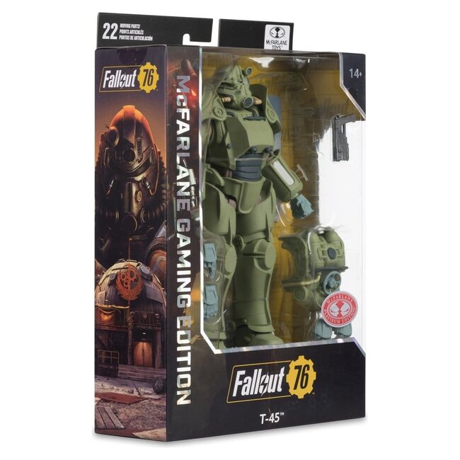Fallout 76 Gaming Edition Actionfigur T-45 Militärrüstung (Rote Platin-Edition) 20 cm