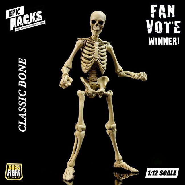 Epic  H.A.C.K.S. Action Figure 1/12 Skeleton Blank Classic Bone