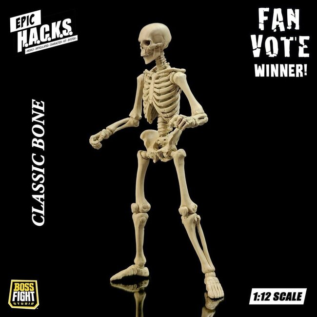 Epic  H.A.C.K.S. Action Figure 1/12 Skeleton Blank Classic Bone