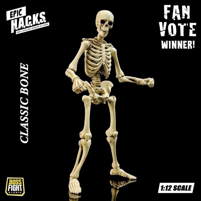 Epic HACKS Actionfigur 1/12 Skelett Rohling Klassischer Knochen