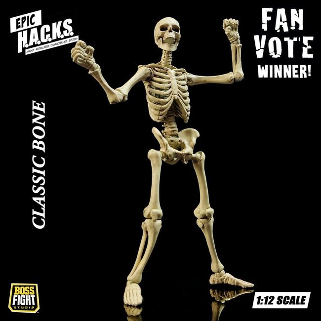 Epic HACKS Actionfigur 1/12 Skelett Rohling Klassischer Knochen