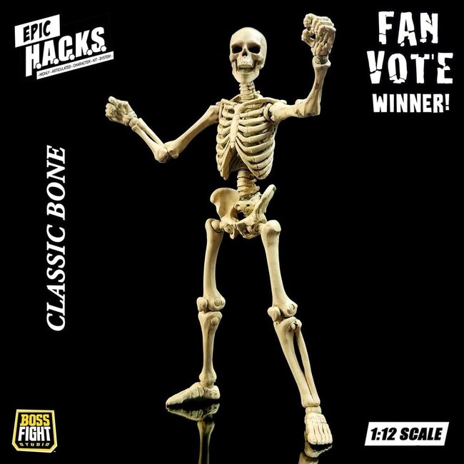 Epic HACKS Actionfigur 1/12 Skelett Rohling Klassischer Knochen