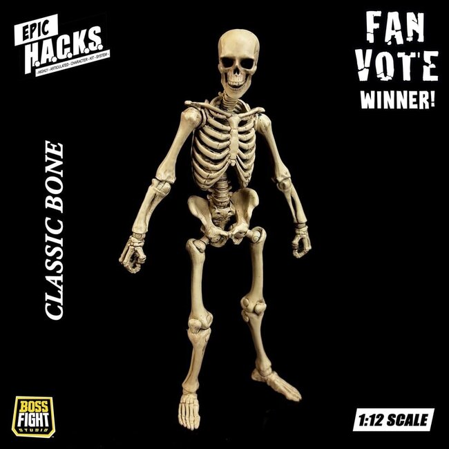 Epic HACKS Actionfigur 1/12 Skelett Rohling Klassischer Knochen