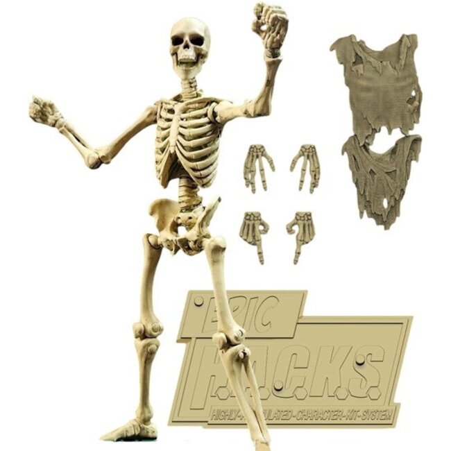 Epic  H.A.C.K.S. Action Figure 1/12 Skeleton Blank Classic Bone