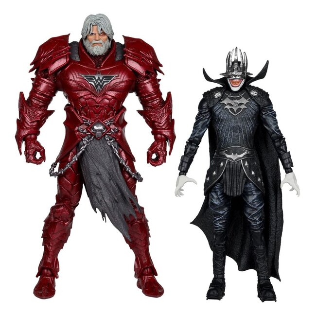DC Multiverse McFarlane Sammleredition Actionfiguren 2er-Pack #04 Batman der Lachende (Ritterrüstung) & Merciless (Dark Multiverse) 18 cm