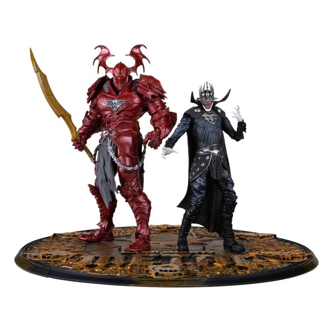 DC Multiverse McFarlane Sammleredition Actionfiguren 2er-Pack #04 Batman der Lachende (Ritterrüstung) & Merciless (Dark Multiverse) 18 cm