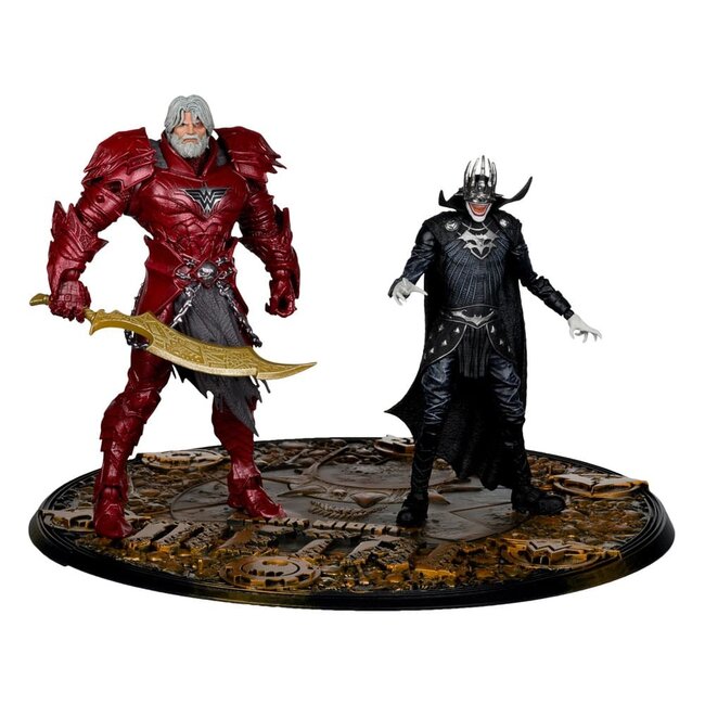 DC Multiverse McFarlane Sammleredition Actionfiguren 2er-Pack #04 Batman der Lachende (Ritterrüstung) & Merciless (Dark Multiverse) 18 cm