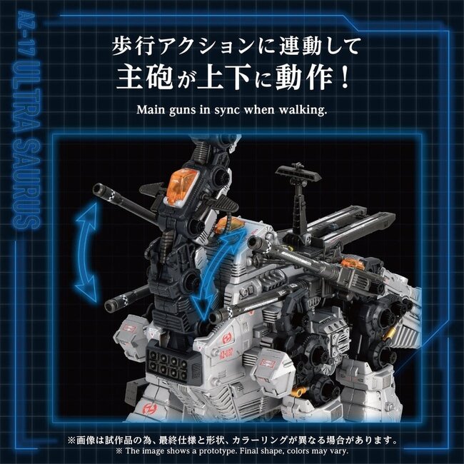 Zoids Plastikmodell 1/72 AZ-17 Ultra Saurus 58 cm