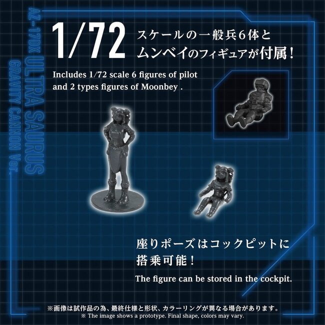 Zoids Plastikmodell 1/72 AZ-17DX Ultra Saurus Gravity Cannon Deluxe Version 58 cm