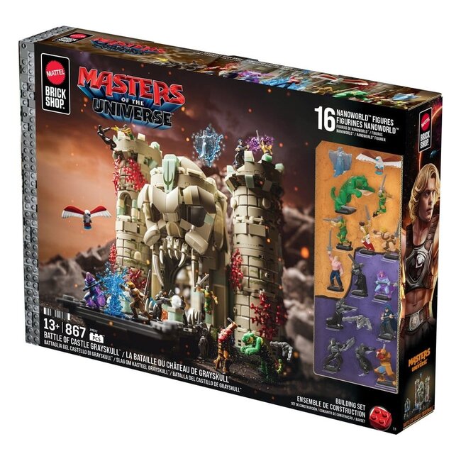 Masters of the Universe Mattel Brick Shop Bauset Burg Grayskull