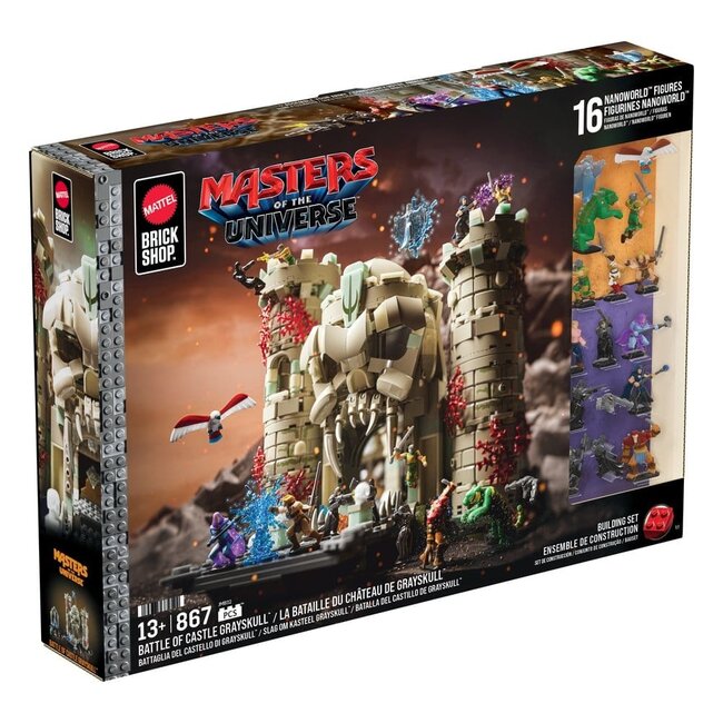 Masters of the Universe Mattel Brick Shop Bauset Burg Grayskull