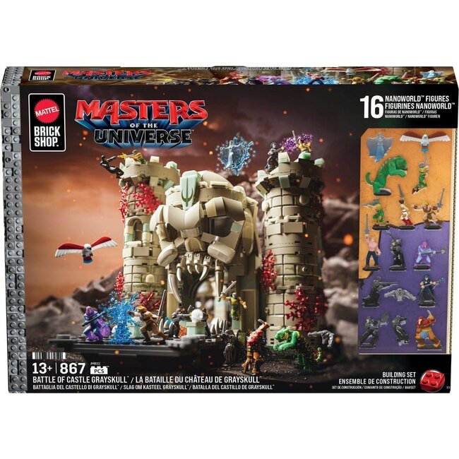 Masters of the Universe Mattel Brick Shop Bauset Burg Grayskull