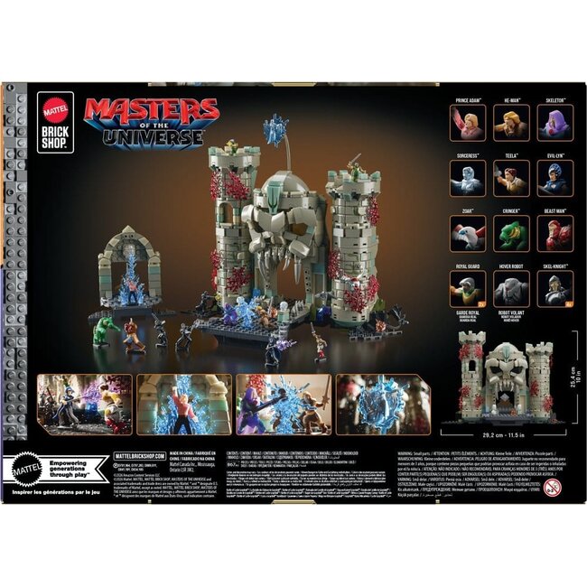 Masters of the Universe Mattel Brick Shop Bauset Burg Grayskull