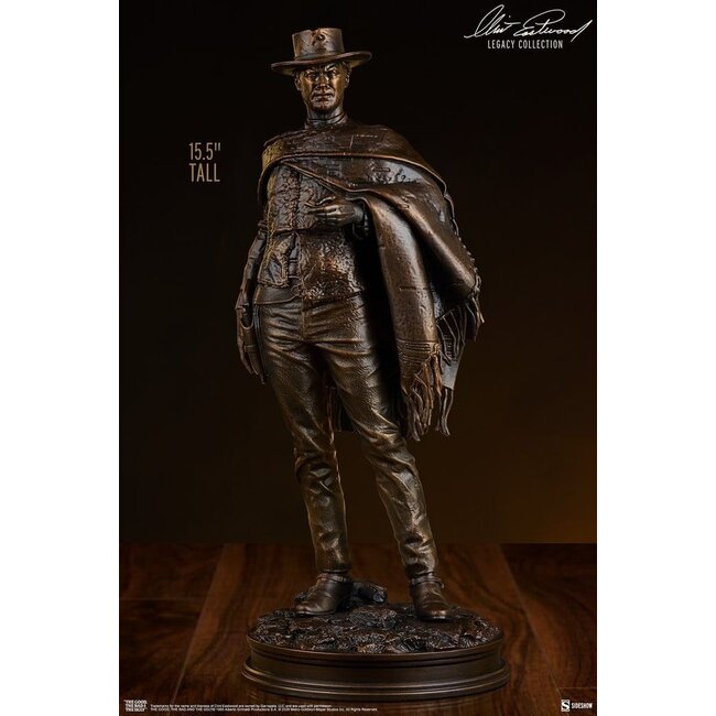 Zwei glorreiche Halunken – Statue: Der Mann ohne Namen (Bronze-Imitation), 39 cm