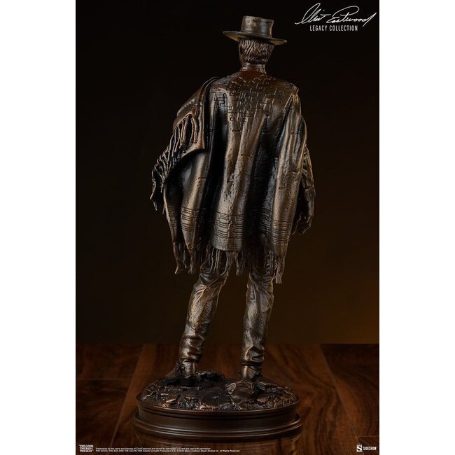 Zwei glorreiche Halunken – Statue: Der Mann ohne Namen (Bronze-Imitation), 39 cm