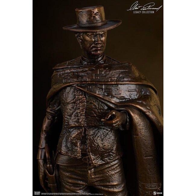 Zwei glorreiche Halunken – Statue: Der Mann ohne Namen (Bronze-Imitation), 39 cm