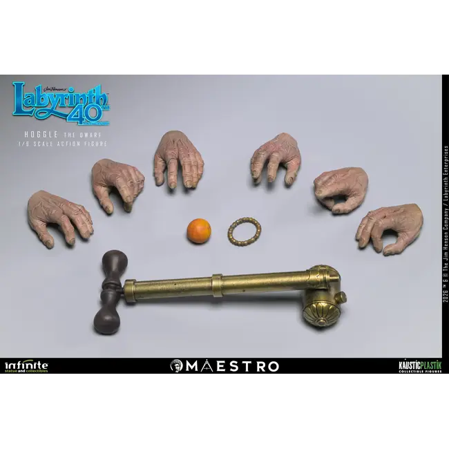 Labyrinth-Actionfigur 1/6 Hoggle der Zwerg 17 cm