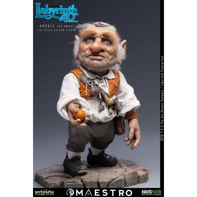 Labyrinth-Actionfigur 1/6 Hoggle der Zwerg 17 cm