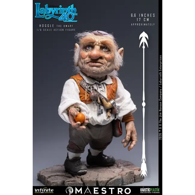 Labyrinth Action Figure 1/6 Hoggle The Dwarf 17 cm