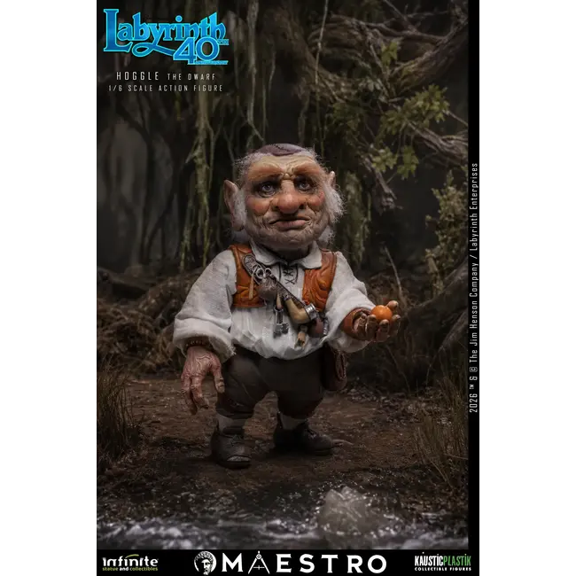 Labyrinth-Actionfigur 1/6 Hoggle der Zwerg 17 cm
