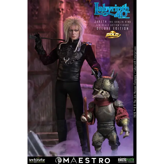 Labyrinth-Actionfigur 1/6 Jareth, der Koboldkönig (Deluxe Edition Gold) 30 cm