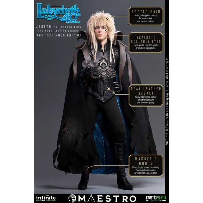 Labyrinth Action Figure 1/6 Jareth The Goblin King (The 13th Hour Edition) 30 cm