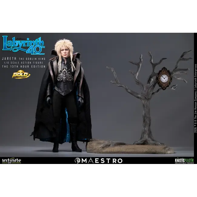 Labyrinth Action Figure 1/6 Jareth The Goblin King (The 13th Hour Edition Gold) 30 cm