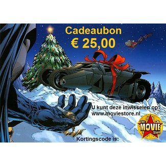 Kerst Cadeaubon t.w.v. € 25,00