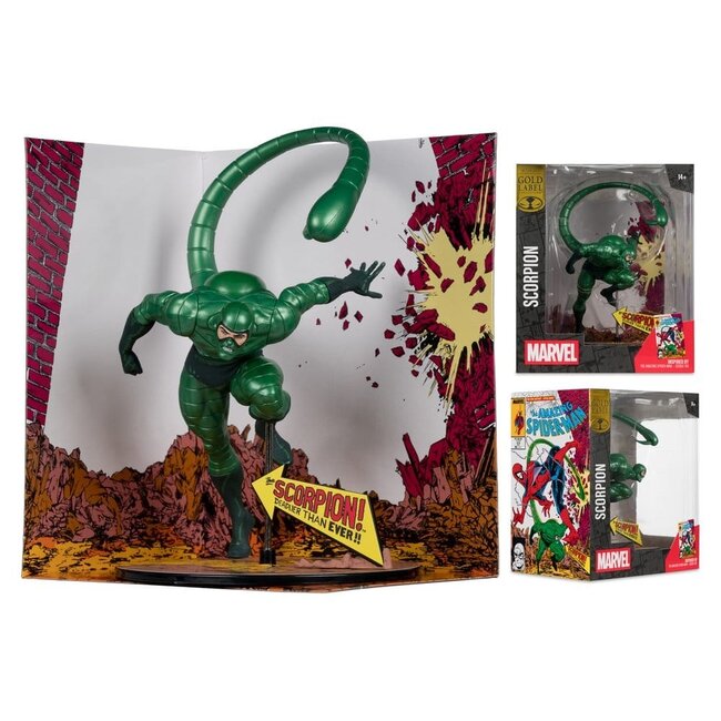 Marvel PVC-Statue !/10 Scorpion (Metallic) (The Amazing Spider-Man #318) (Gold Label) 18 cm