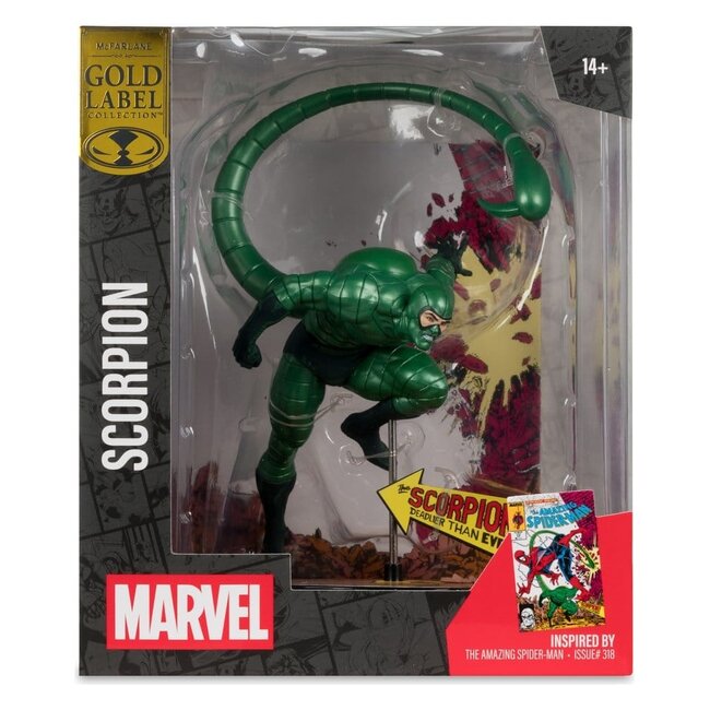 Marvel PVC-Statue !/10 Scorpion (Metallic) (The Amazing Spider-Man #318) (Gold Label) 18 cm