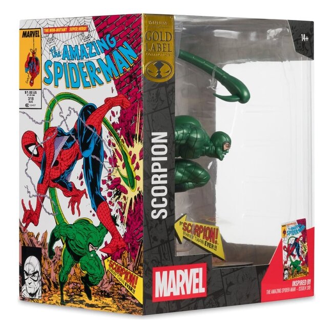Marvel PVC-Statue !/10 Scorpion (Metallic) (The Amazing Spider-Man #318) (Gold Label) 18 cm