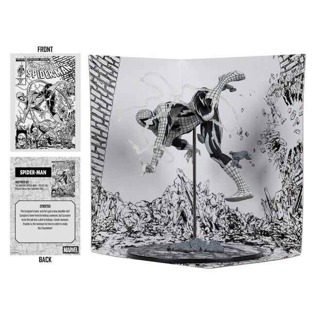Marvel PVC Statue !/10 Spider-Man (Line Art) (The Amazing Spider-Man #318) (Gold Label) 17 cm