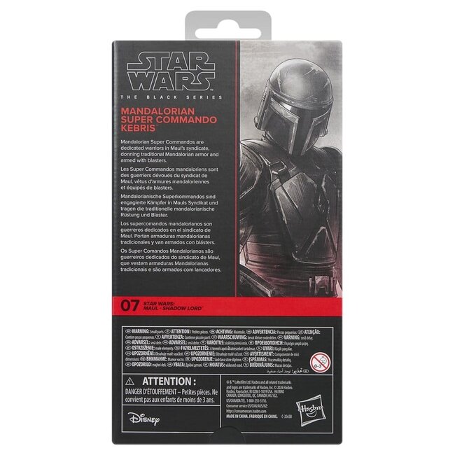 Star Wars: Maul – Shadow Lord Black Series Action Figure Mandalorian Super Commando Kebris 15 cm