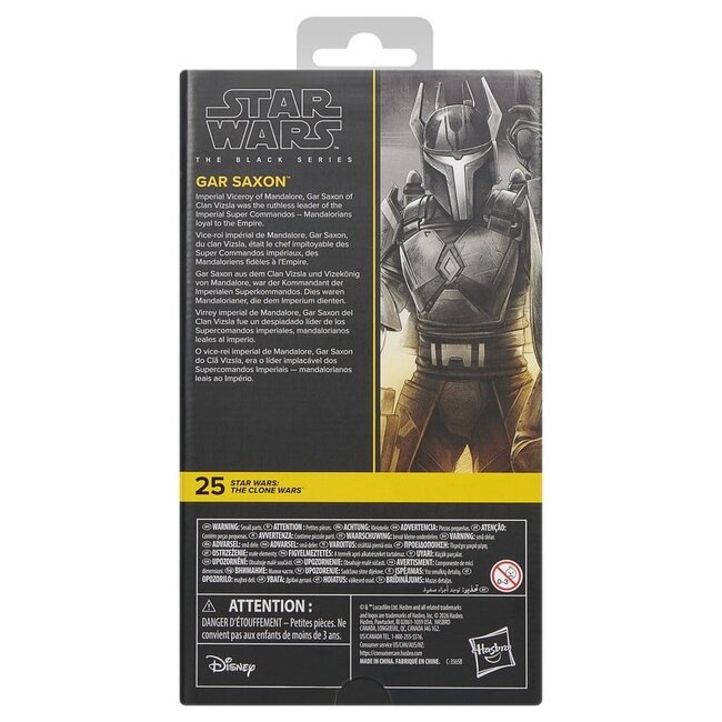 Star Wars: The Clone Wars Black Series Actionfigur Gar Saxon 15 cm