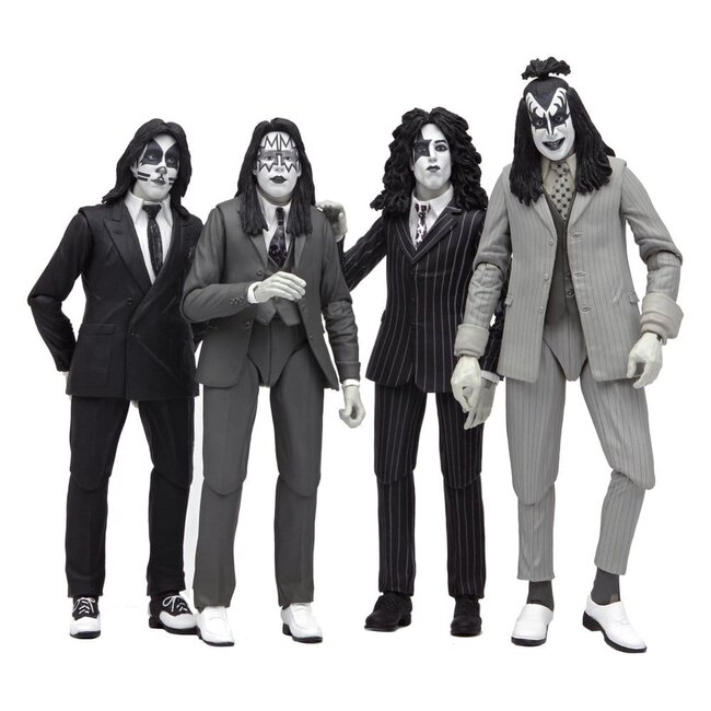 KISS Action Figures 4-Pack Dressed to Kill Album Cover 18 cm